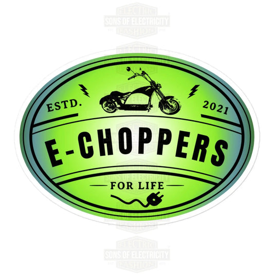 Zeige deine Leidenschaft: Der E-Chopper Aufkleber