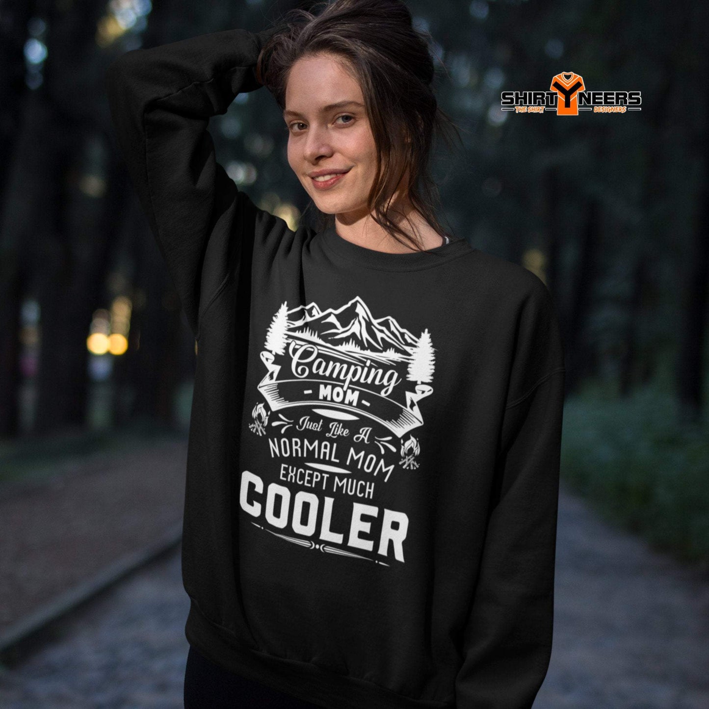 Camping Mom just like a normal except much cooler - Premium