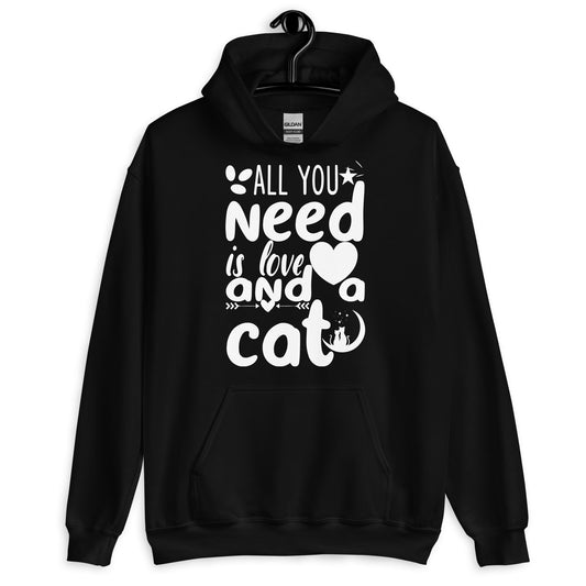 All you need is love and a cat - Premium Kapuzenpullover