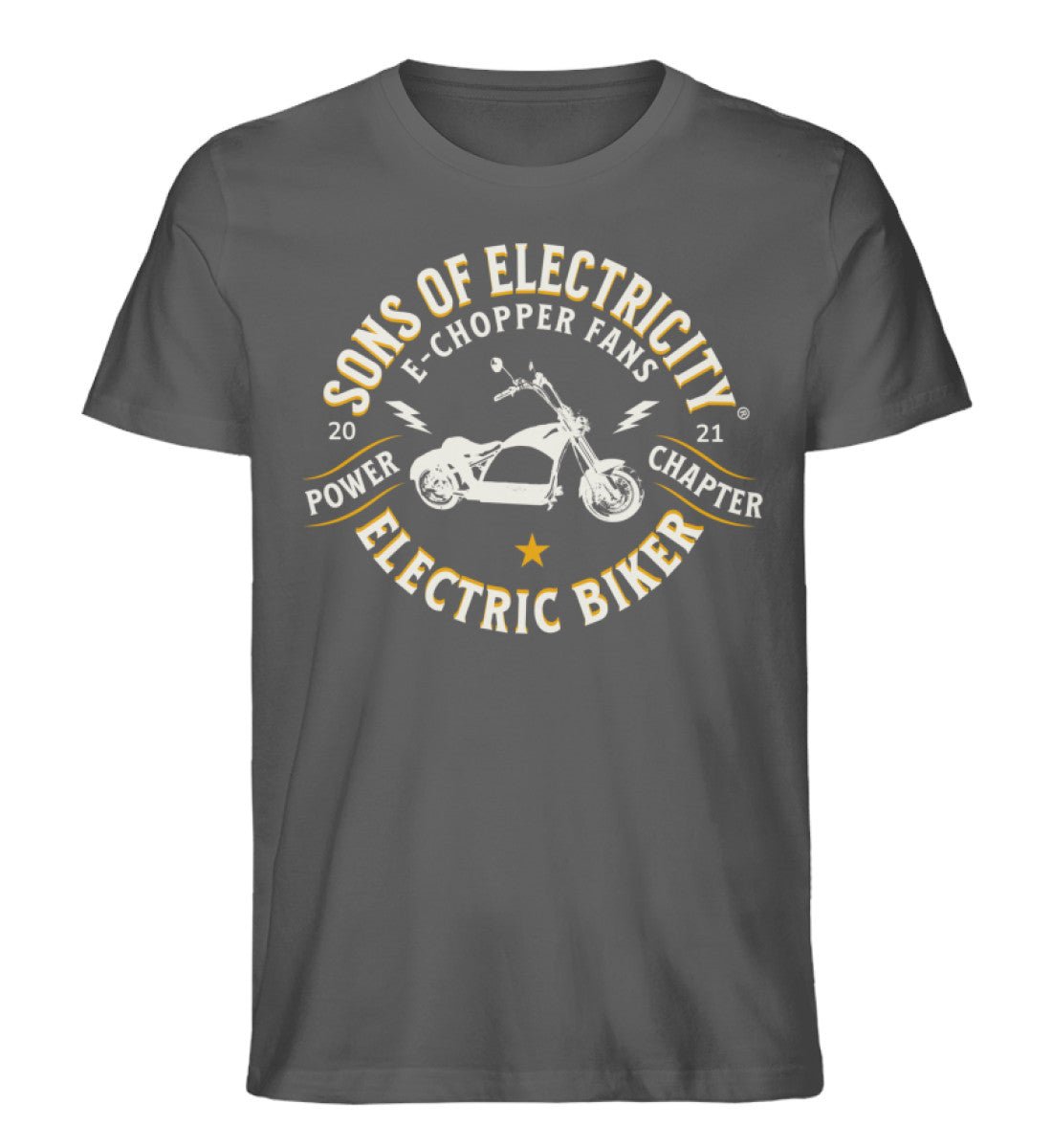 Bio Premium E-Chopper (1) T-Shirt: SONS OF ELECTRICITY Fans