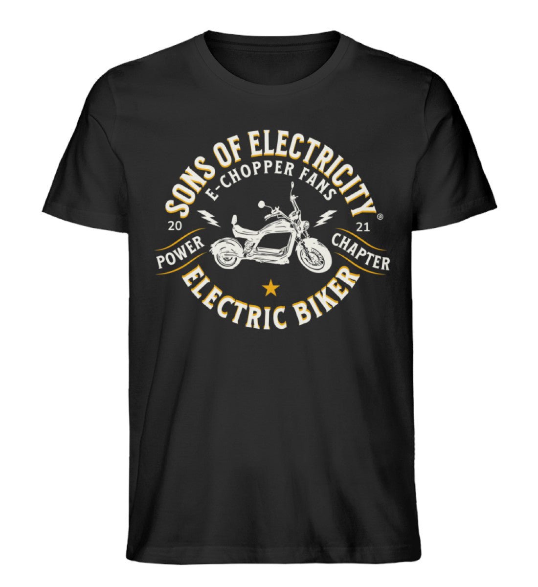 Bio Premium E-Chopper (2) T-Shirt: SONS OF ELECTRICITY Fans