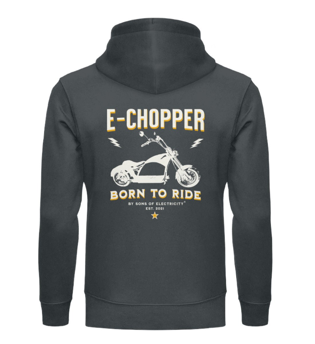 Bio Premium E-Chopper (1) Hoodie: SONS OF ELECTRICITY Born