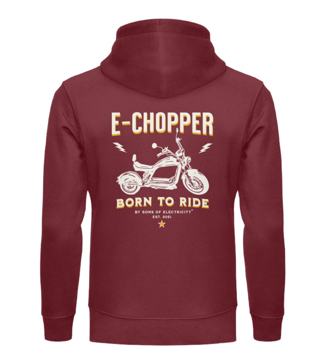 Bio Premium E-Chopper (2) Hoodie: SONS OF ELECTRICITY Born