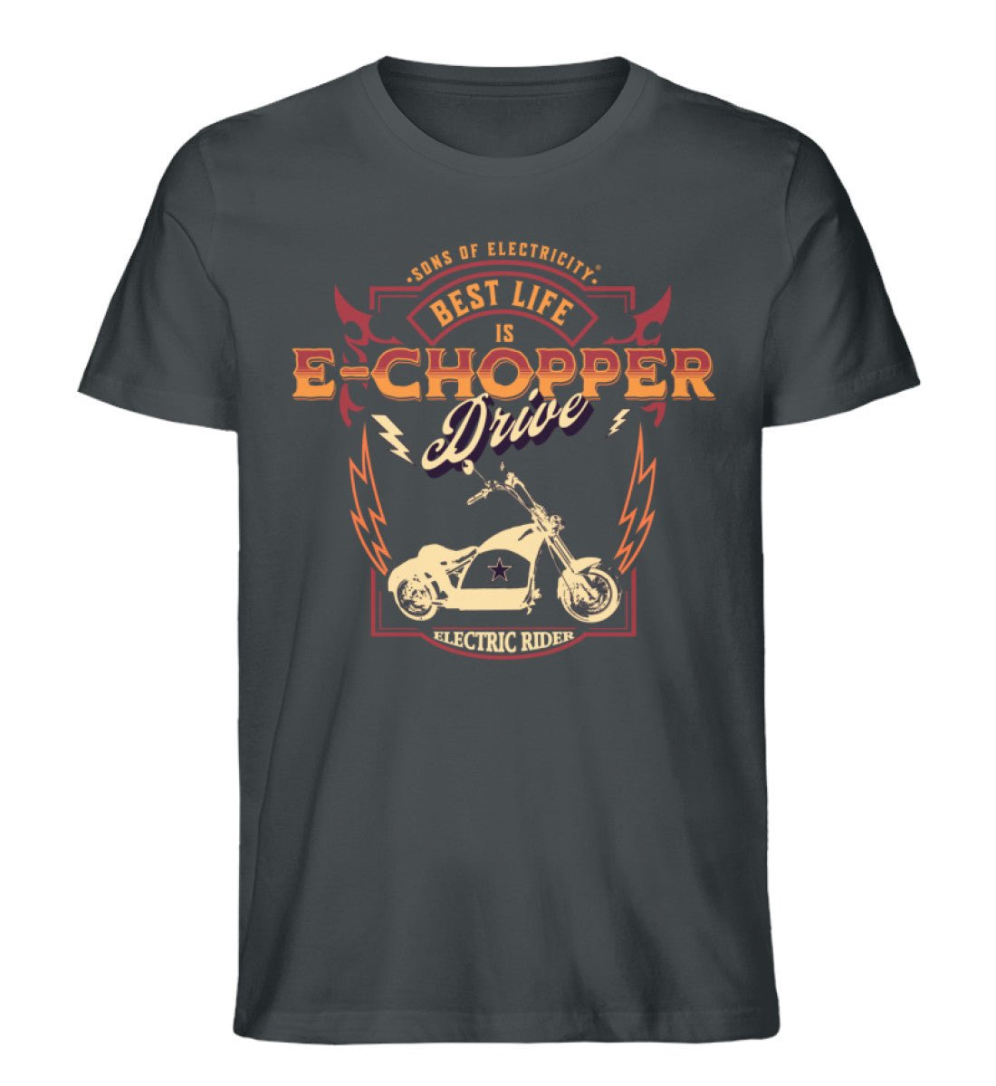 Bio Premium E-Chopper (1)T-Shirt: Best Life is drive - India