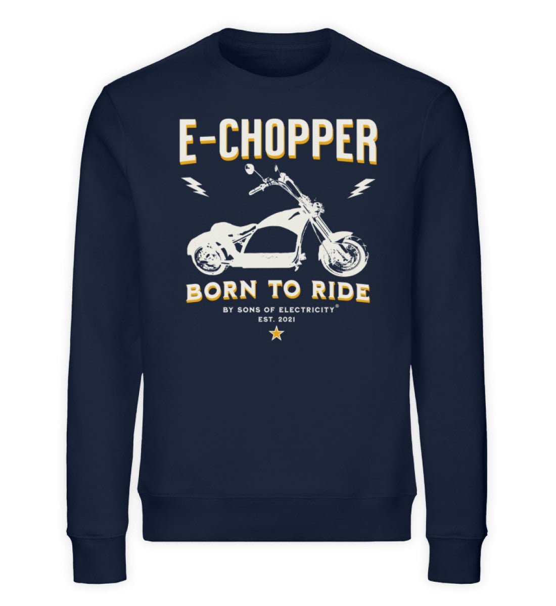 Bio Premium E-Chopper (1) T-Shirt: SONS OF ELECTRICITY Born