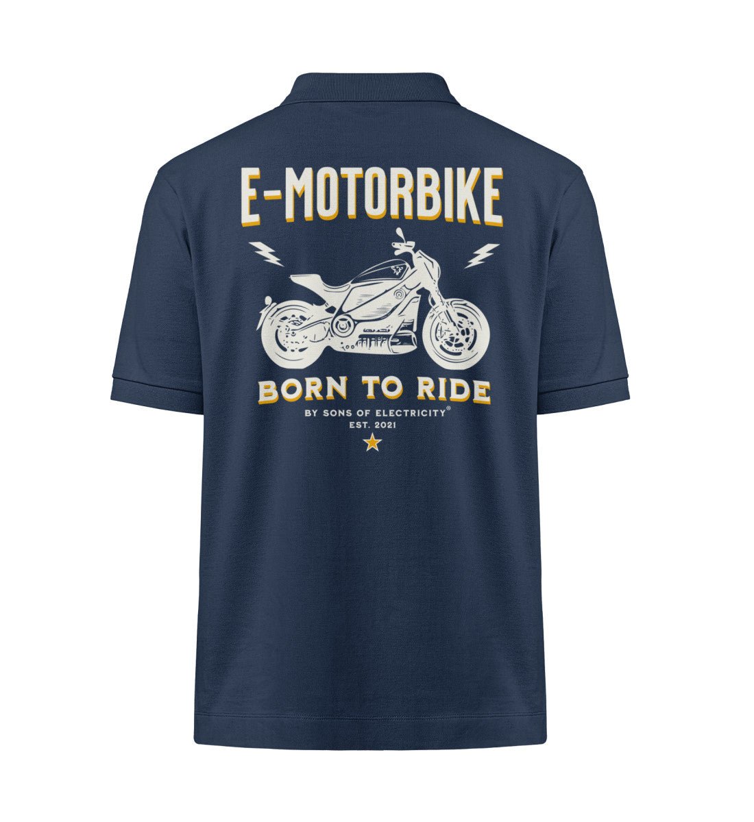 Bio Premium E-Motorrad Polo-Shirt: SONS OF ELECTRICITY