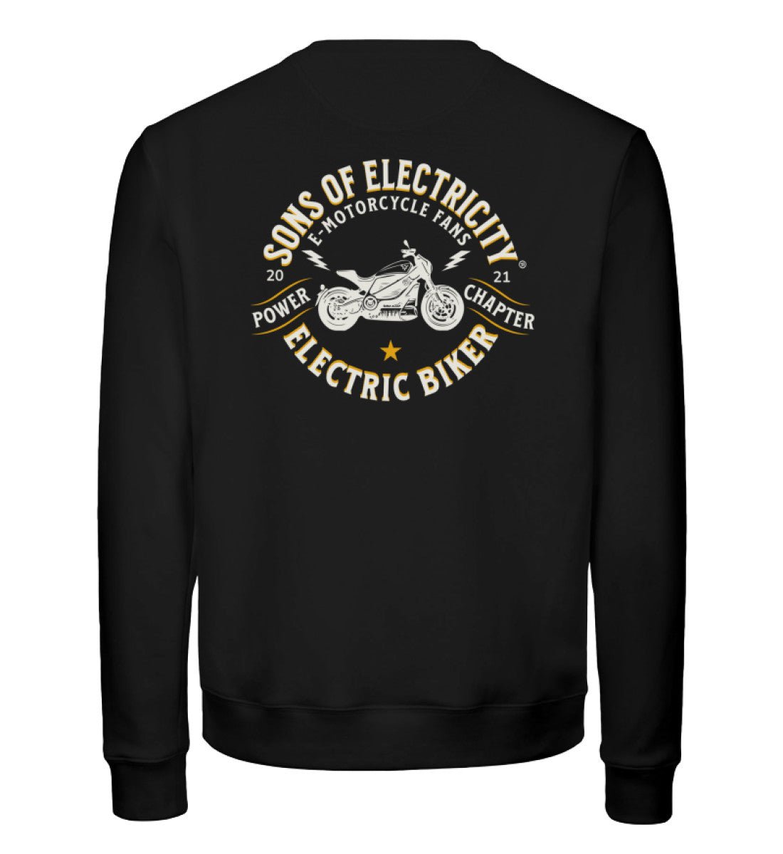 Bio Premium E-Motorrad Sweatshirt: SONS OF ELECTRICITY