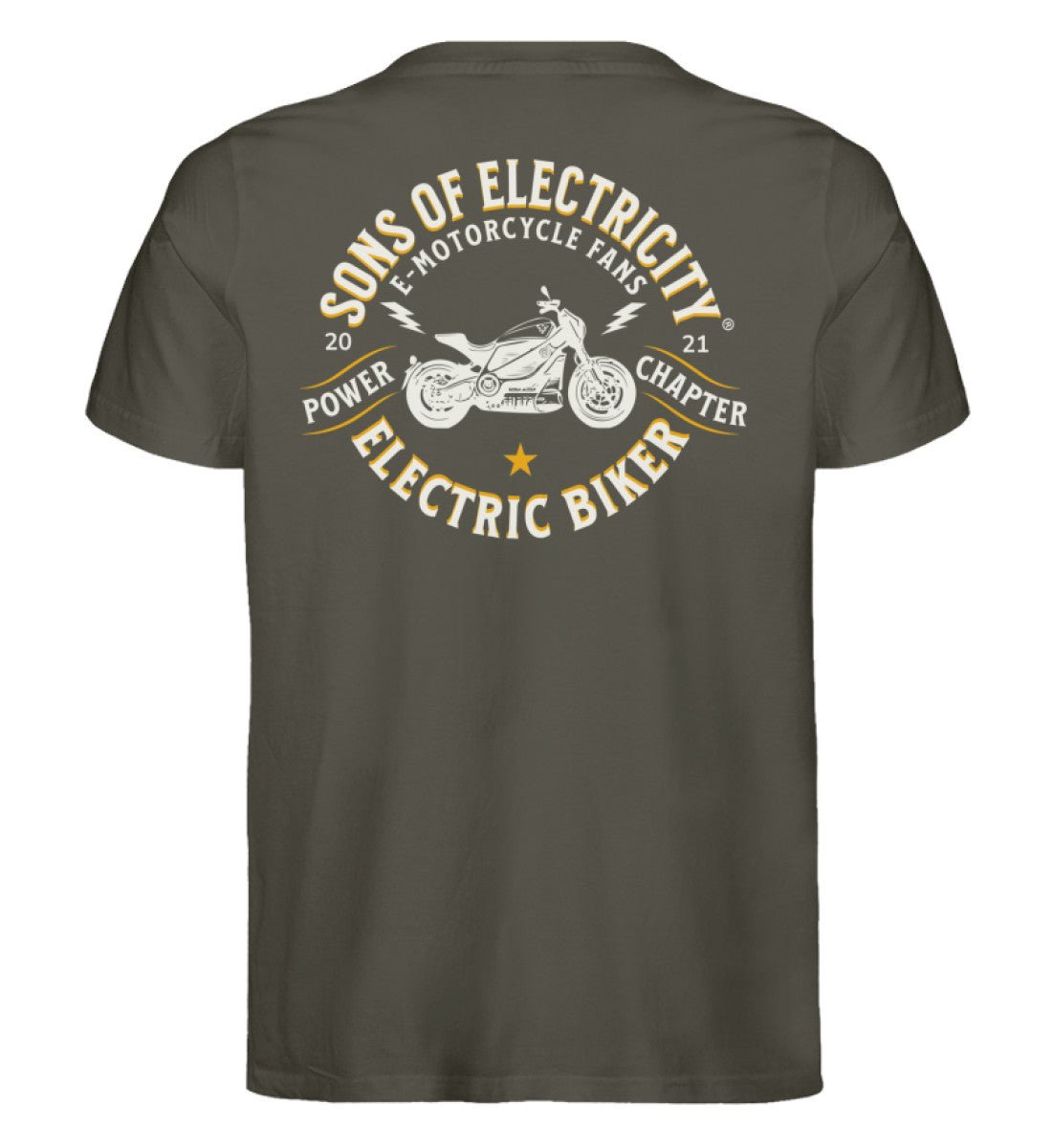 Bio Premium E-Motorrad T-Shirt: SONS OF ELECTRICITY Fans -