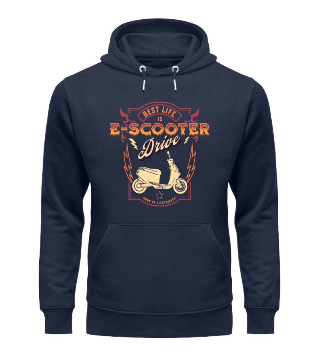 Bio Premium E-Motorroller Hoodie: Best Life is E-Scooter