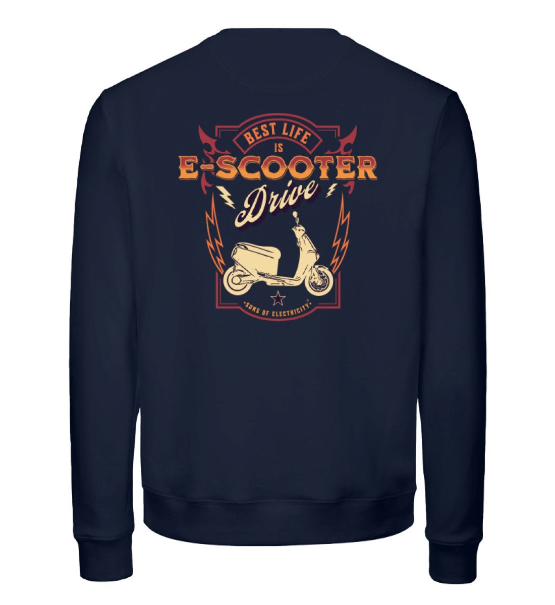 Bio Premium E-Motorroller Sweatshirt: Best Life is E-Scooter