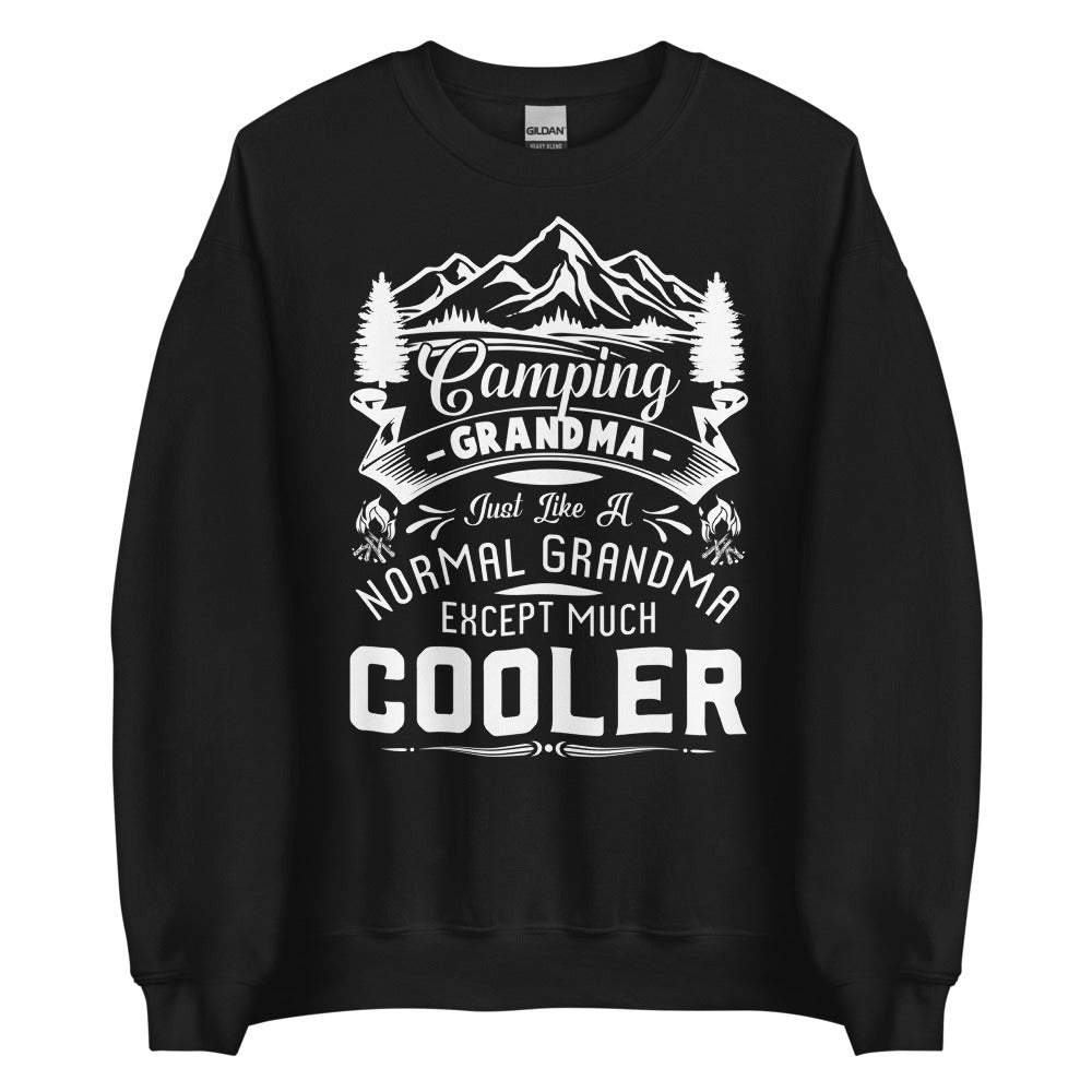 Camping Grandma just like a normal except much cooler -