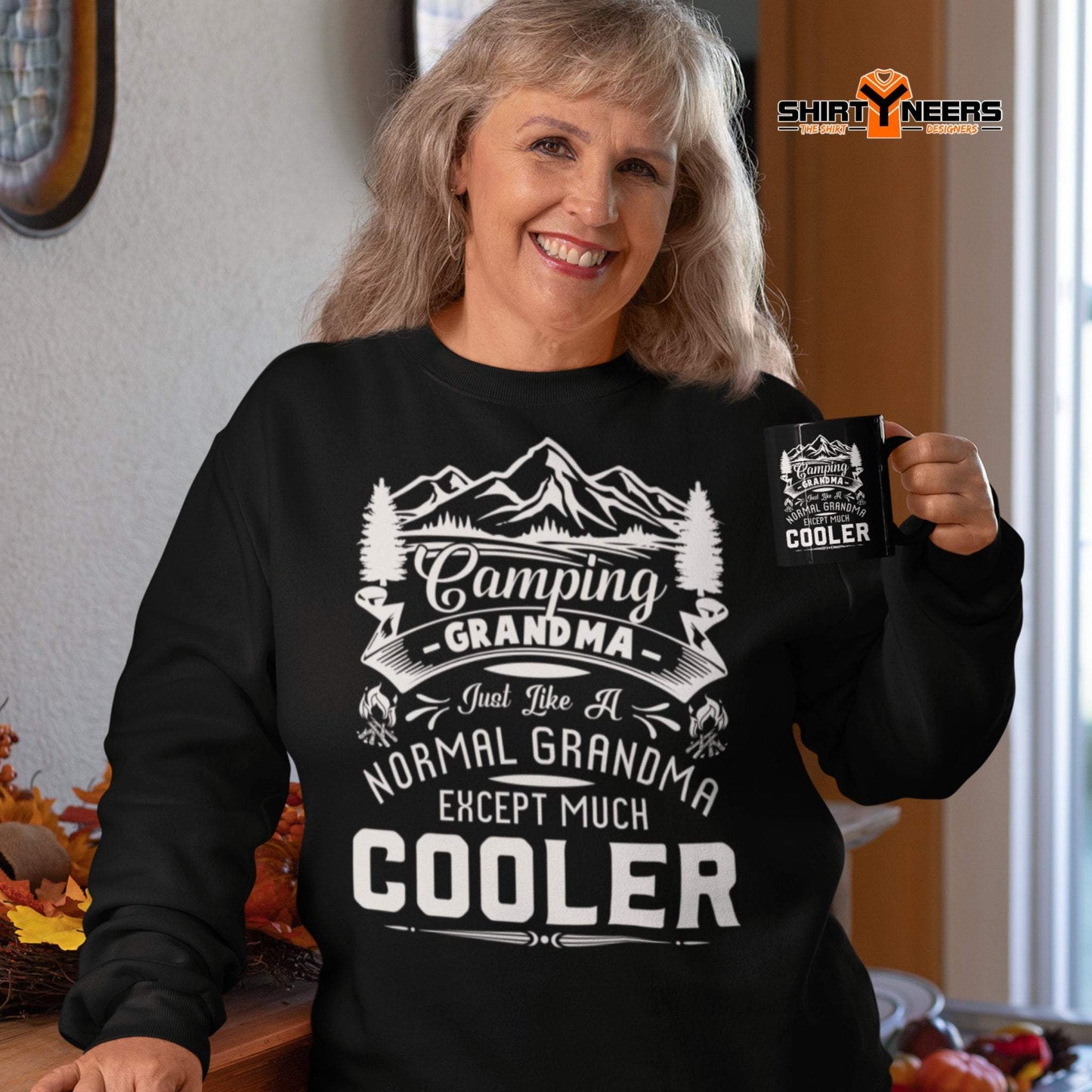 Camping Grandma just like a normal except much cooler -