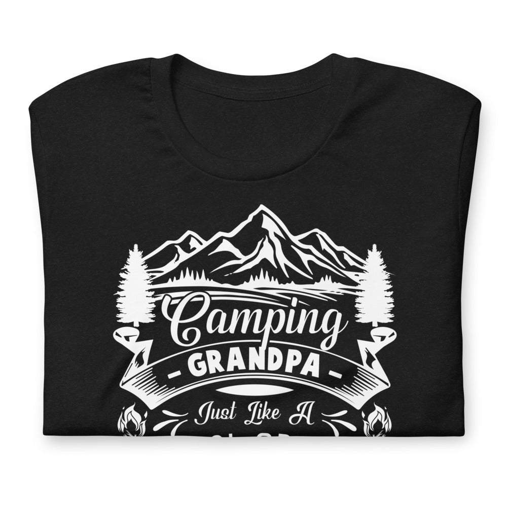 Camping Grandpa just like a normal except much cooler -