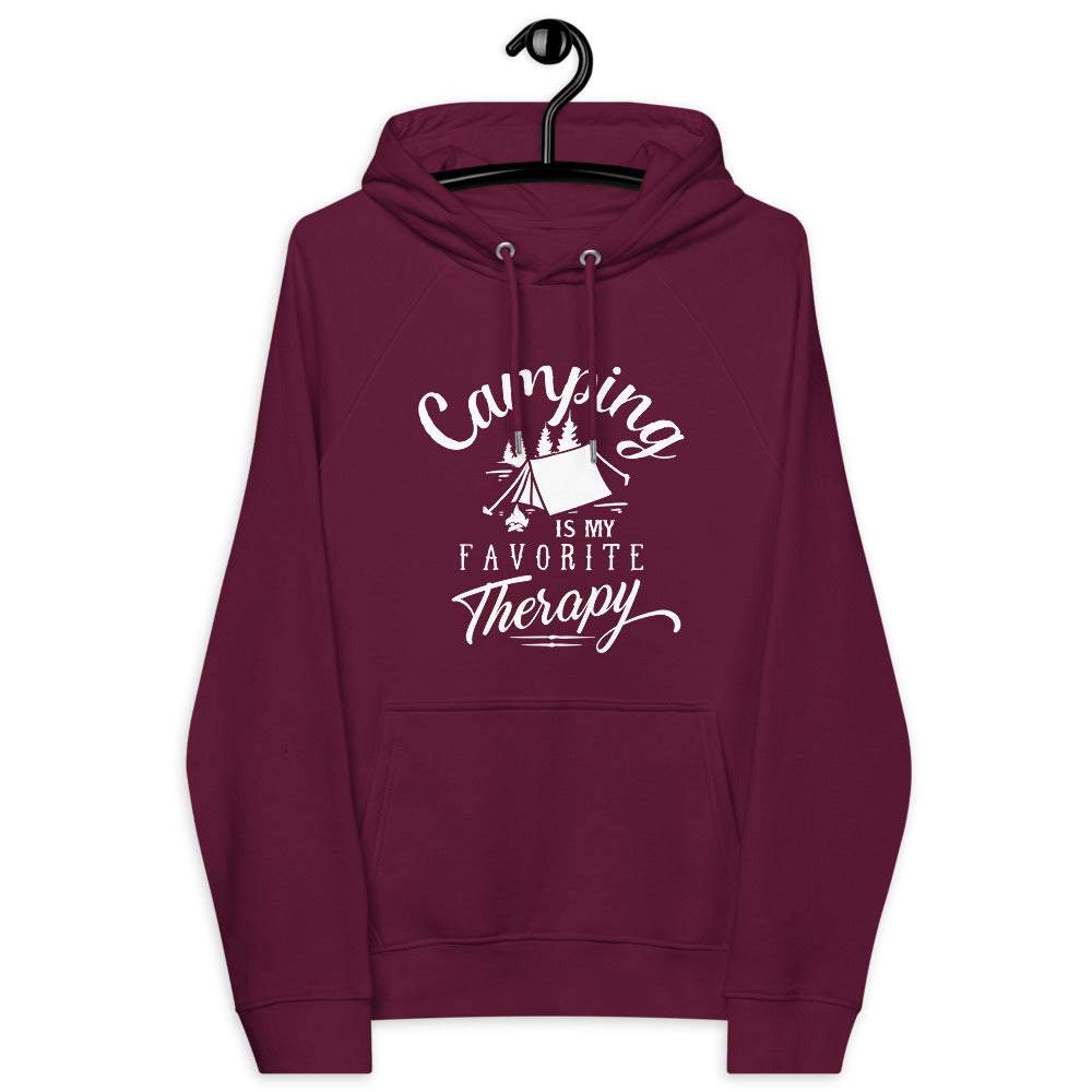 Camping is my favorite Therapy - Premium Bio Unisex Hoodie