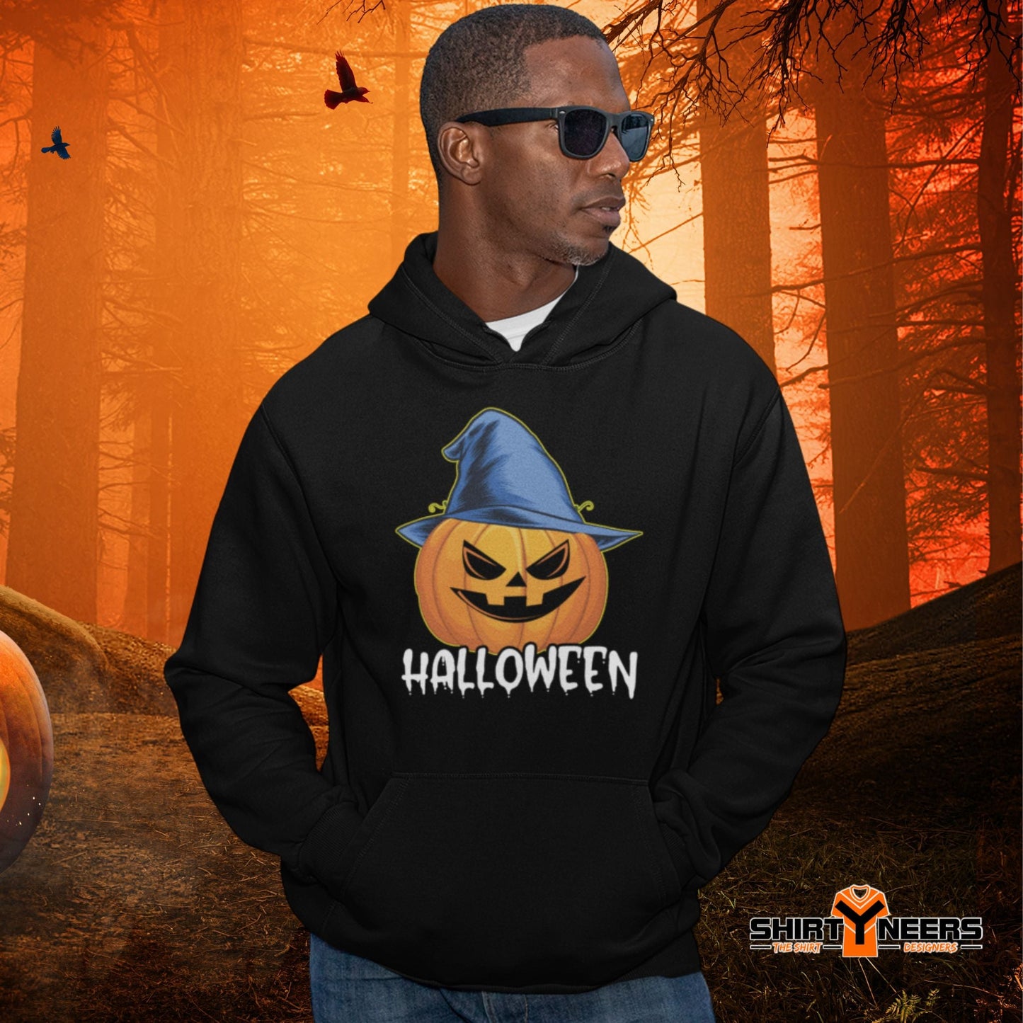 Creepy Ville - Halloween Kürbis – Premium Unisex Hoodie -