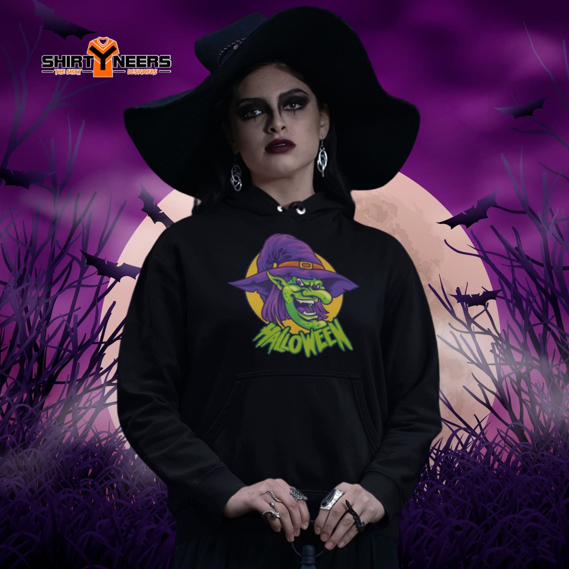 Creepy Ville - Halloween Scary Lady Hexe – Premium Unisex
