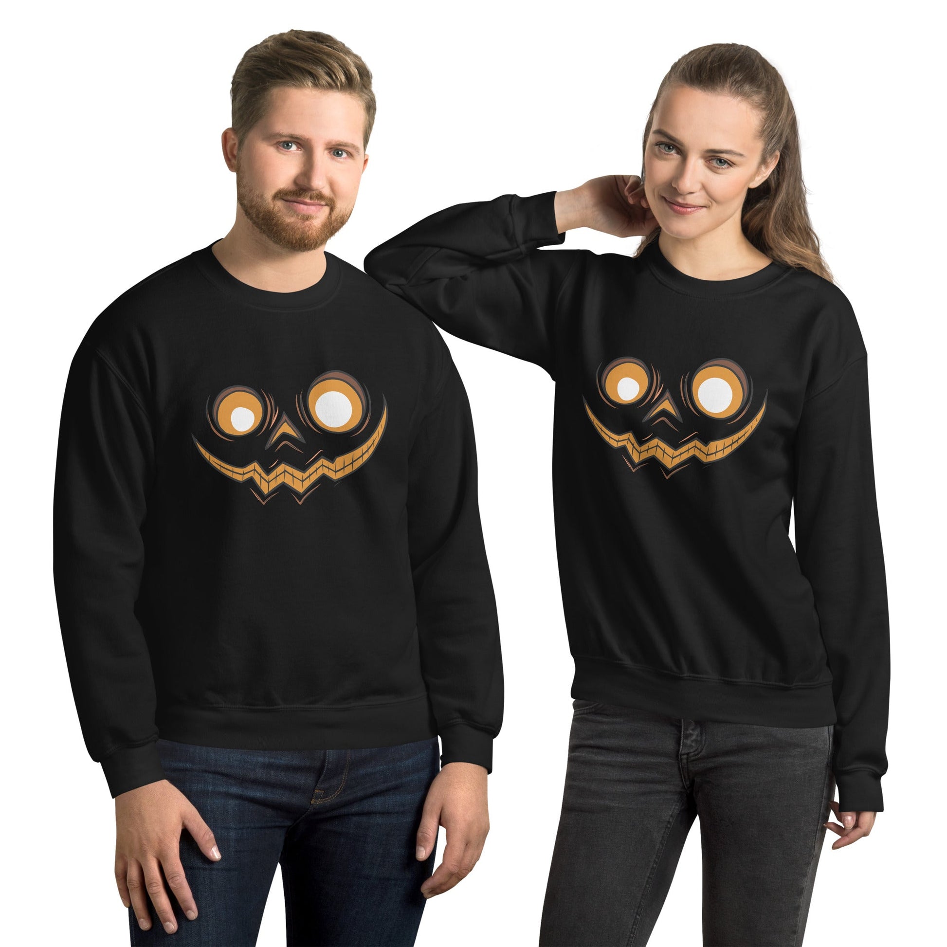 Creepy Ville - Kürbis Gesicht – Premium Unisex Sweatshirt