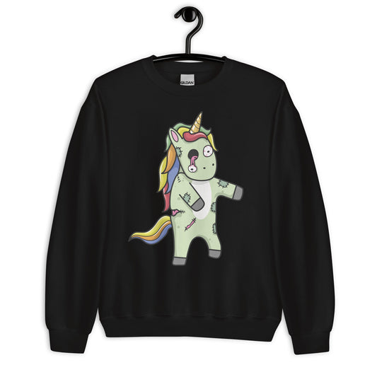 Creepy Ville - Zombie Einhorn – Premium Unisex Sweatshirt