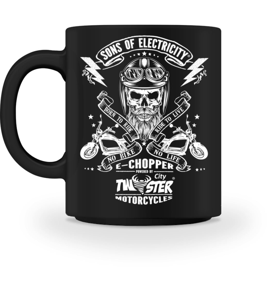 E-Chopper Tasse: SONS OF ELECTRICITY- Born to ride - City