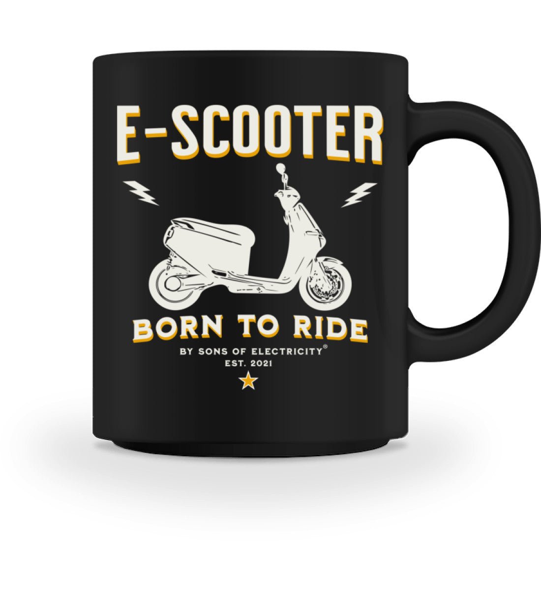 E-Motorroller Tasse: SONS OF ELECTRICITY E-Scooter Born To