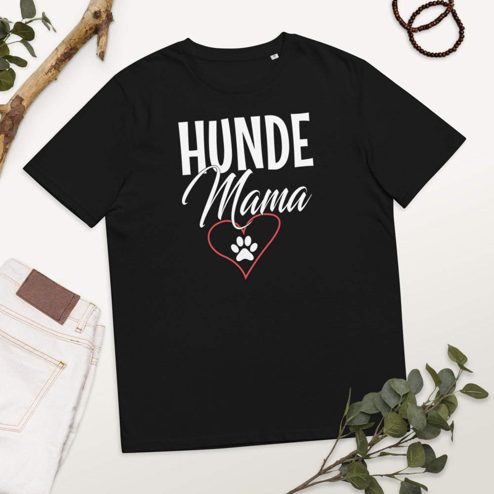 Hunde Mama - Damen Kurzarm T-Shirt mit Aufdruck 100% Bio