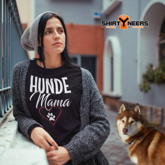 Hunde Mama - Damen Premium Organic Bio Sweatshirt Pullover