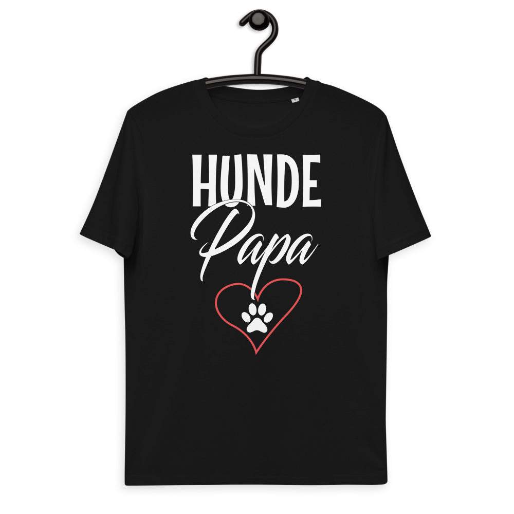 Hunde Papa - Herren Kurzarm T-Shirt mit Aufdruck 100% Bio