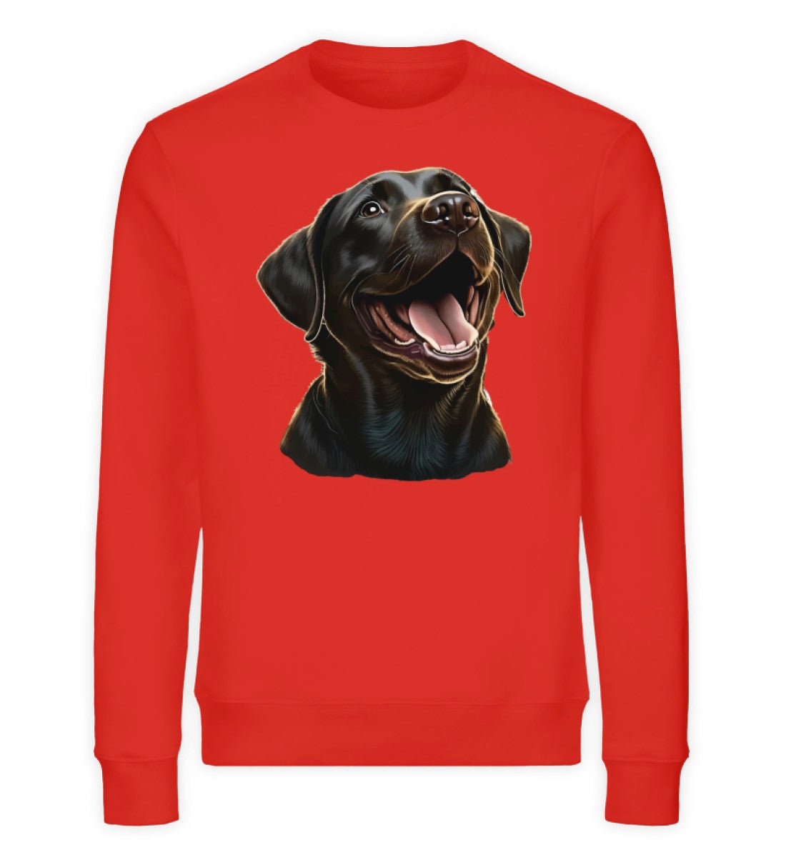 Premium Organic Sweatshirt - junger Hund / Labbi |