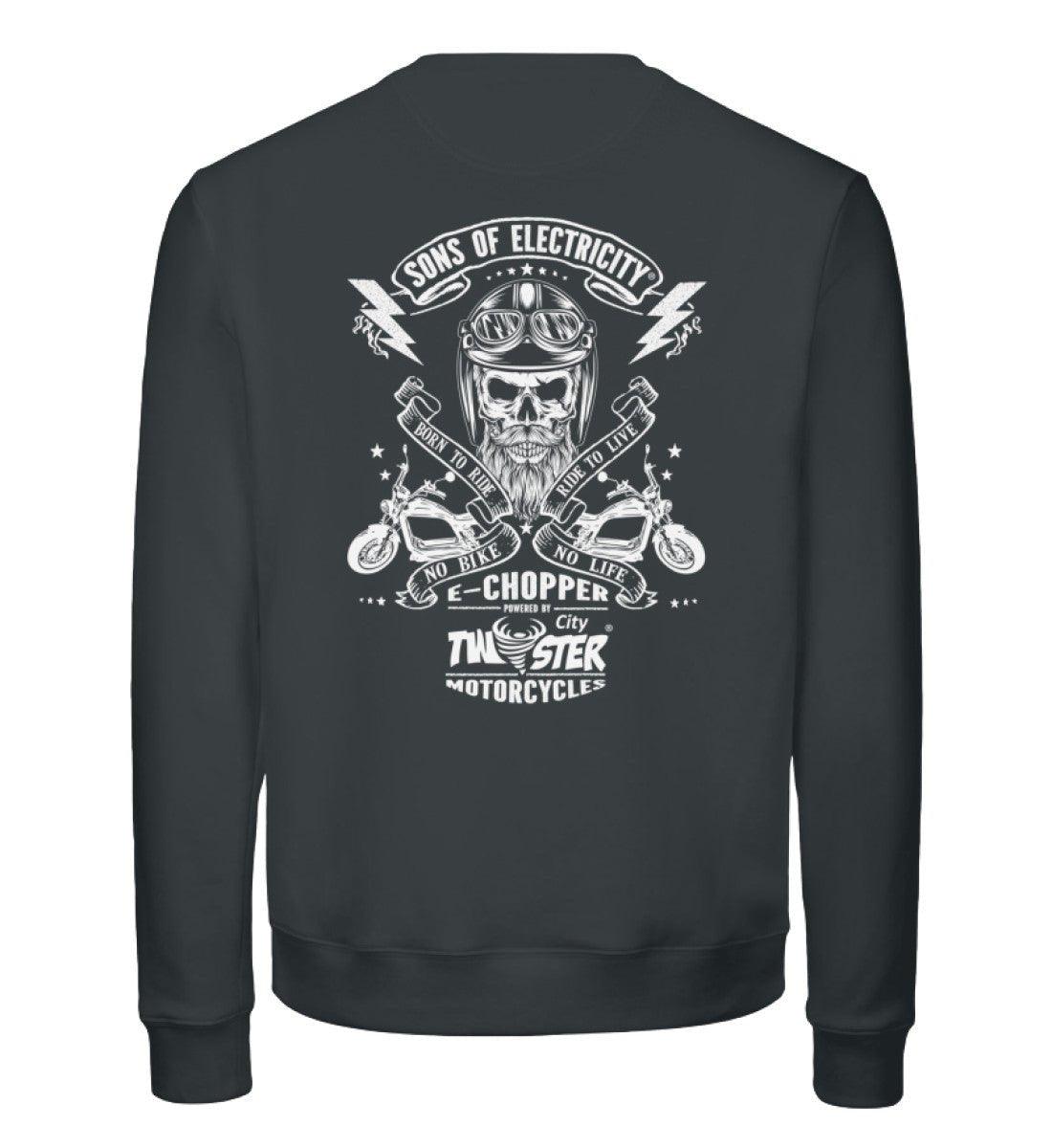 Organic Premium E-Chopper Sweatshirt: SONS OF ELECTRICITY -