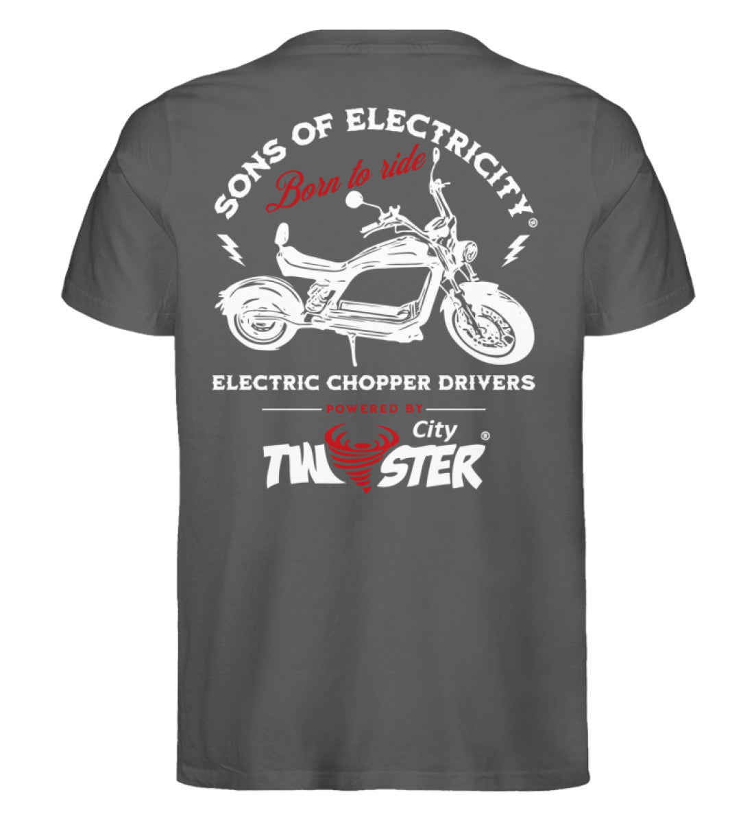 Organic Premium E-Chopper T-shirt: SONS OF ELECTRICITY -