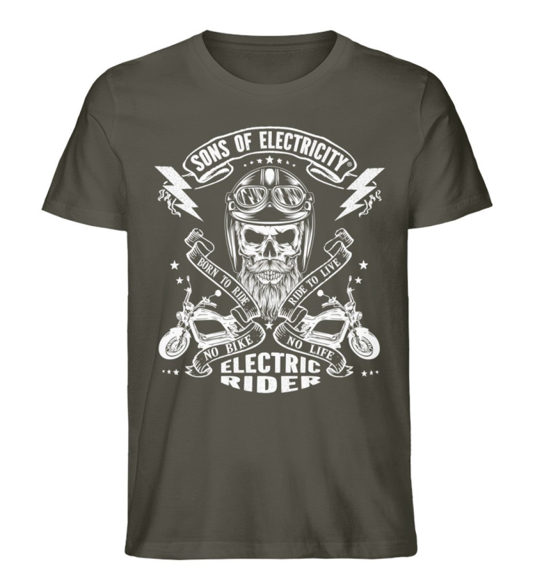 Organic Premium E-Chopper (2) T-Shirt: SONS OF ELECTRICITY