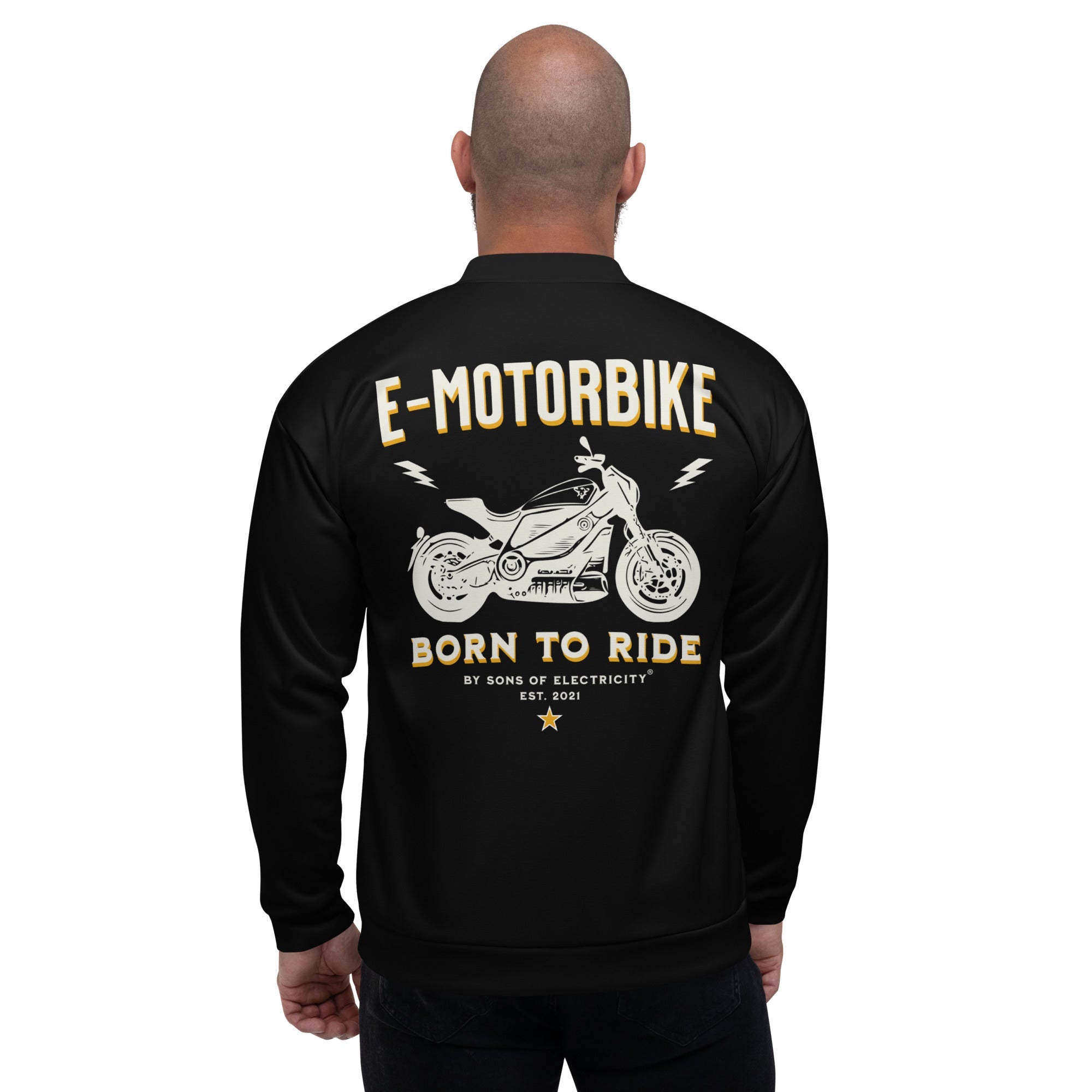Premium E-Motorrad Bomberjacke: SONS OF ELECTRICITY
