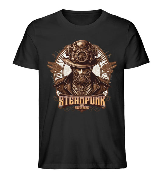 Premium Organic T-Shirt Steampunk Adventure 1871 - Black /