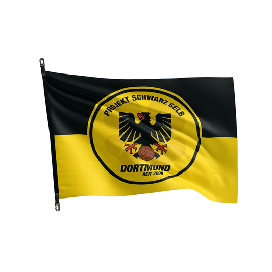 Projekt Schwarz Gelb Dortmund - Fahne 90 X 150 cm -