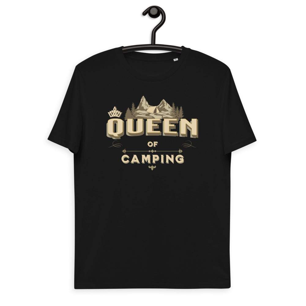 QUEEN OF CAMPING - Premium Bio Damen Kurzarm T-Shirt