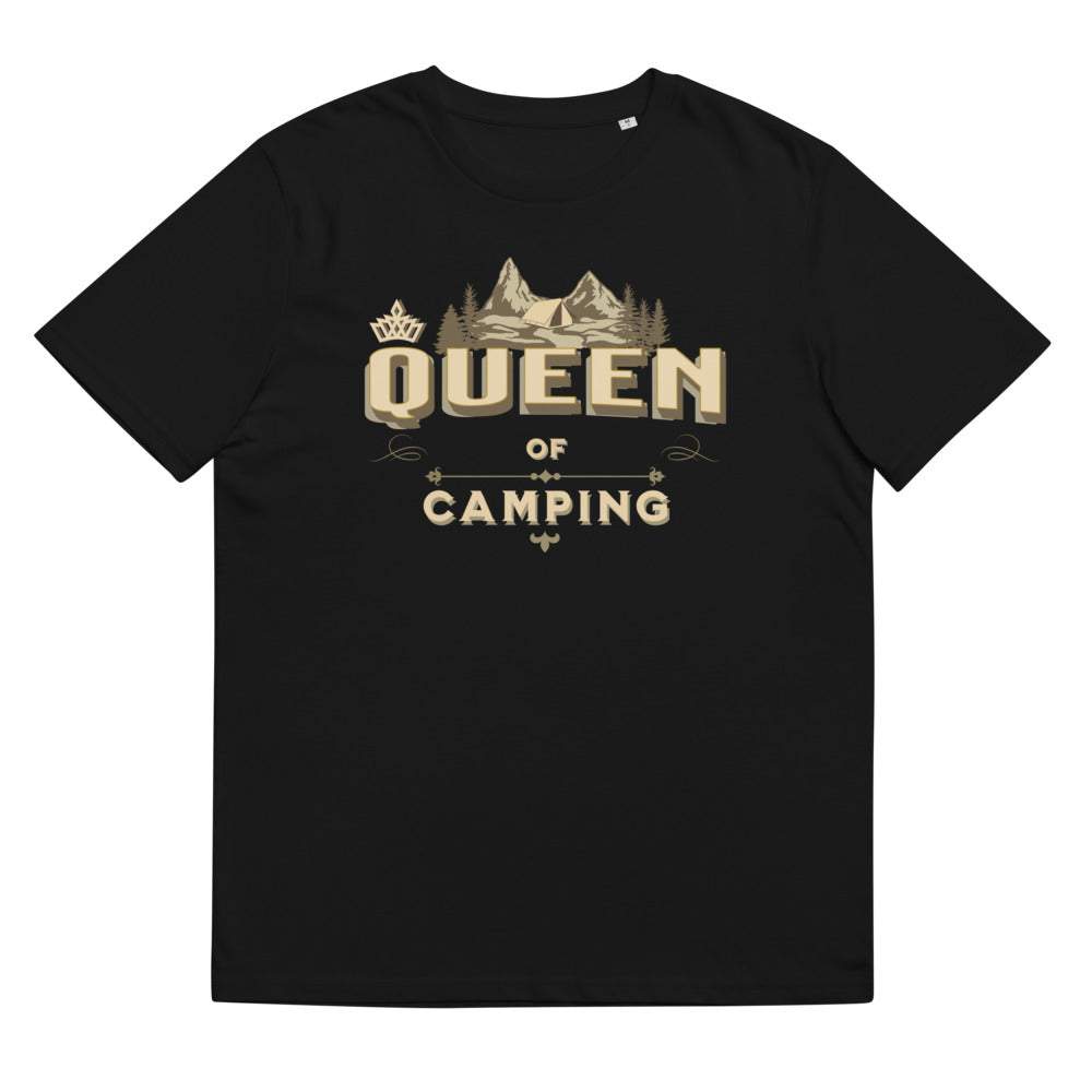 QUEEN OF CAMPING - Premium Bio Damen Kurzarm T-Shirt