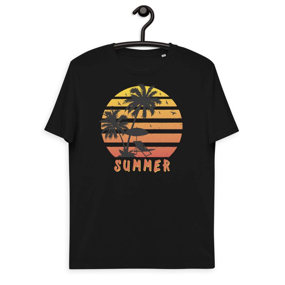 Summer - Premium Bio Unisex Kurzarm T-Shirt mit Aufdruck
