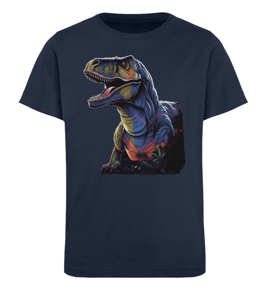 Kinder Organic Premium Bio T-Shirt - T-Rex Coloured - French