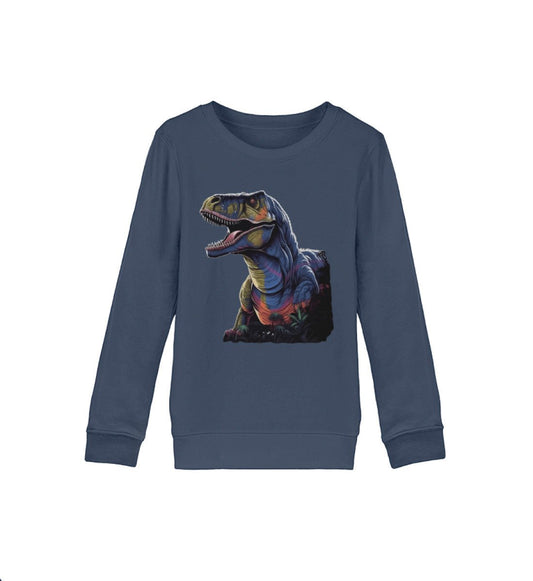 Kinder Organic Premium Bio Sweatshirt - T-Rex Coloured -