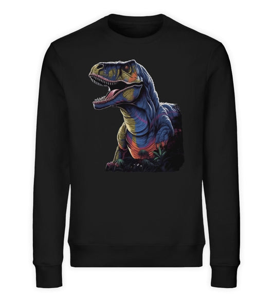 Organic Premium Unisex Bio Sweatshirt - T-Rex Coloured -