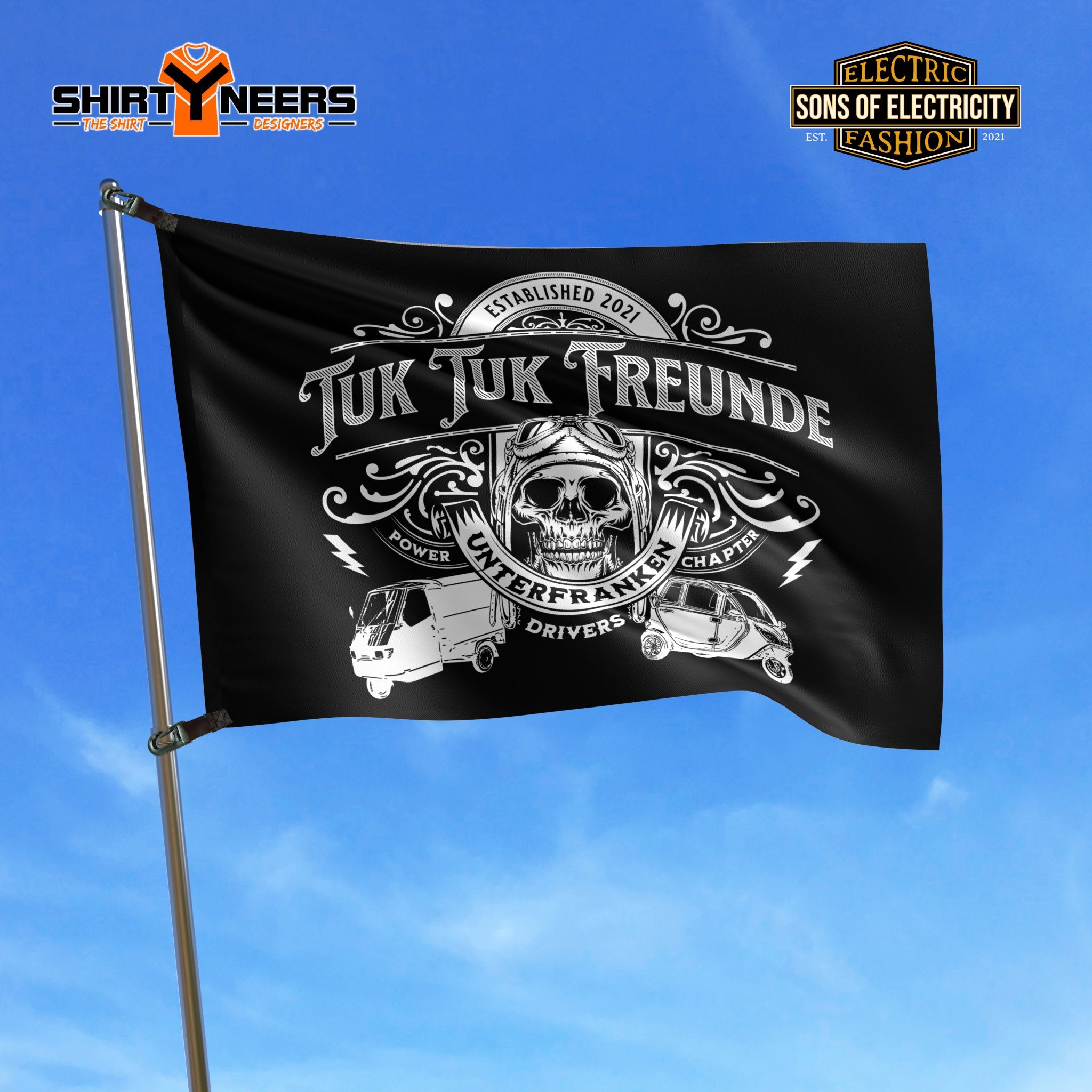 Tuk Freunde Unterfranken - Fahne 90 X 150 cm - Hissfahnen